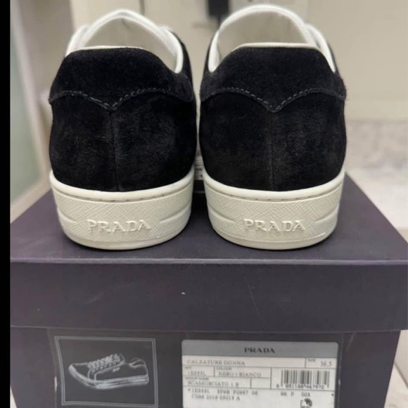 Prada Shoes - Prada woman’s Black and White Suede Sneakers
